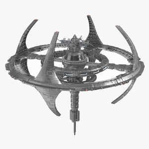 Futuristic Space Station 3D model