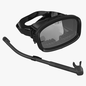 Scuba Mask and Snorkel 2 3D model