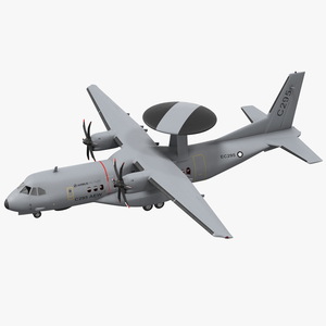 3D model Airbus C295 Airborne Early Warning and Control Aircraft