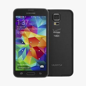 3D Samsung Galaxy S5 Black model