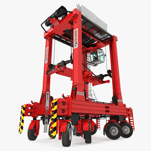 Kalmar Hybrid Straddle Carrier Rigged 3D