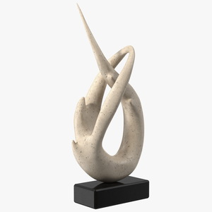 Stone Abstract Modern Sculpture Home Decoration 3D