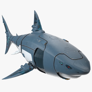 Futuristic Shark Robot 3D