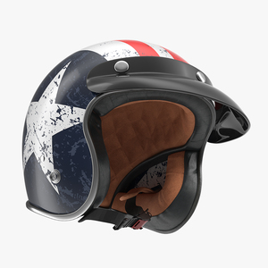 3D TORC Motorcycle Helmet Rebel Star model