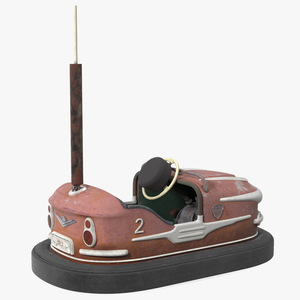 3D model Vintage Bumper Car Gebruder Ihle Red Old