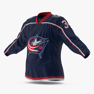 3D model Columbus Blue Jackets Hockey Jersey