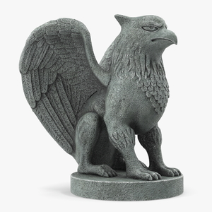 3D model Griffin Statue Stone