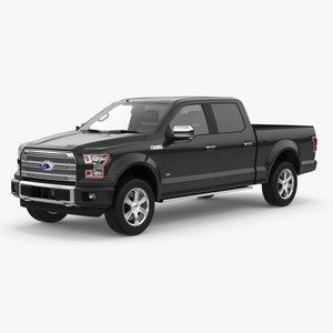 3D Ford F150 Pickup Truck Simple Interior model