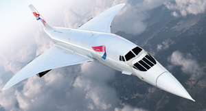 3D Concorde supersonic Passenger Jet Airliner British Airways model