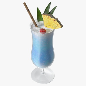 Beach Cocktail Blue 3D model