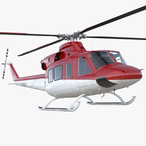 Bell 412 Medical Helicopter 3D