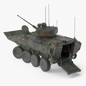 3D US Amphibious Combat Vehicle ACV with 30mm Gun Rigged model