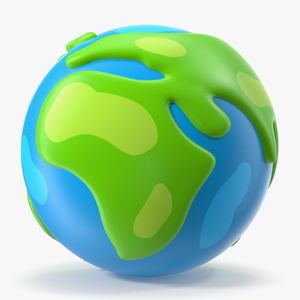 3D model Cartoon Planet Earth