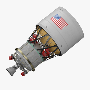 Nasa ICPS Interim Cryogenic Propulsion Stage 3D model