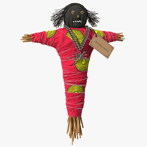 Traditional Voodoo Doll Colorful 3D