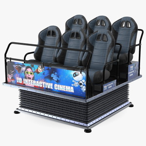 3D Virtual Reality Game Machine 7D Cinema model