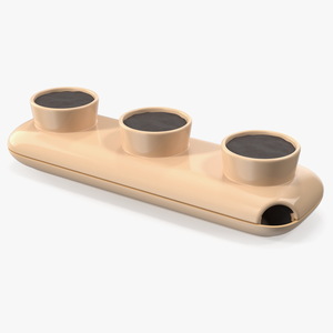 3D Ceramic Trio Pot Sagaform Beige