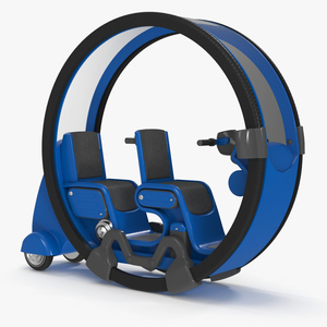 Futuristic Personal Vehicle Tube Blue 3D