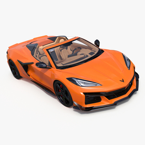 Chevrolet Corvette Cabriolet Z06 2023 Open Orange 3D model