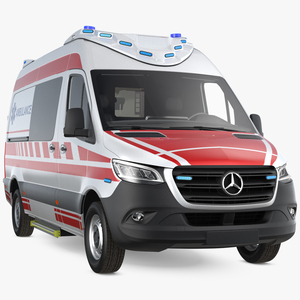 Paramedic Mercedes Benz Sprinter Ambulance 3D