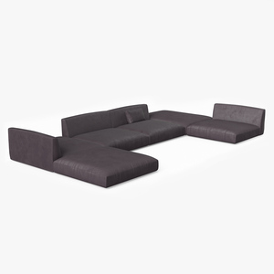 Contemporary Sectional Sofa 3D