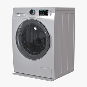 Washing Machine with an Anti-Vibration Pad 3D