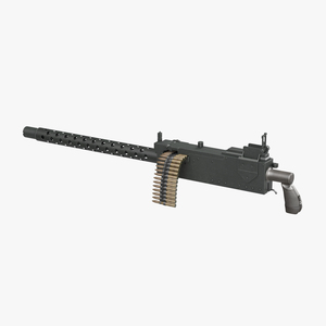 3D Machine Gun Browning M1919