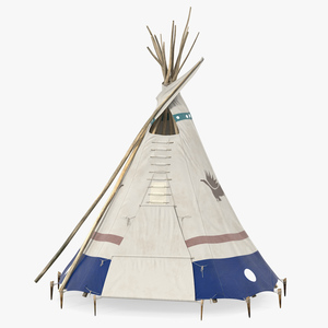 3D model Traditional Canvas Teepee