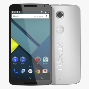 3D model Google Nexus 6 White