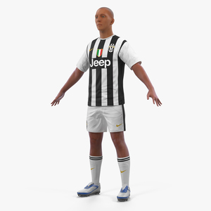 Soccer or Football Player Juventus 3D model