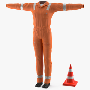 Road Worker Clothes 3D model