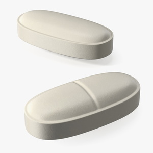 3D Oblong Pill