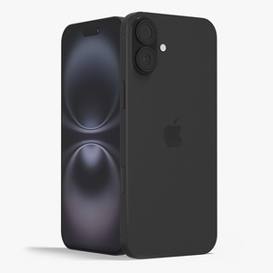 3D model IPhone 16 Plus Black