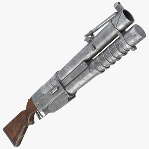 China Lake Grenade Launcher Game Weapon 3D model