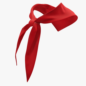 3D model Silk Red Pioneer Tie