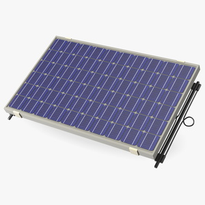 Monocrystalline Solar Panel 3D