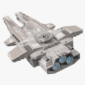 3D Civilian Spaceship model