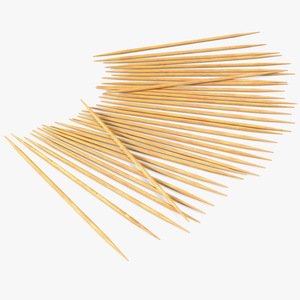 3D model Pile of Wooden Toothpicks