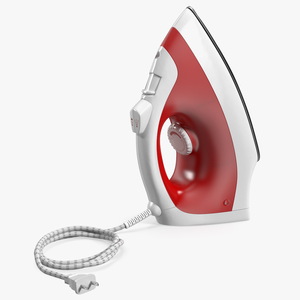 Steam Iron Red 3D model