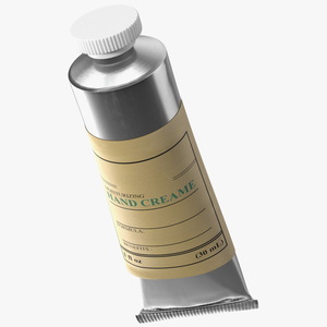 3D Hand Cream in Aluminium Tube model