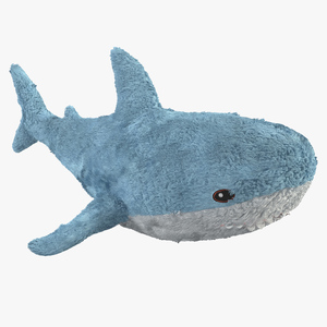 IKEA Shark Soft Toy Big Fur 3D