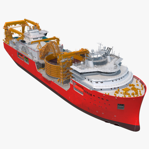 Cable Laying Vessel 3D model