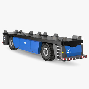 3D Electric AGV Trailer Generic model