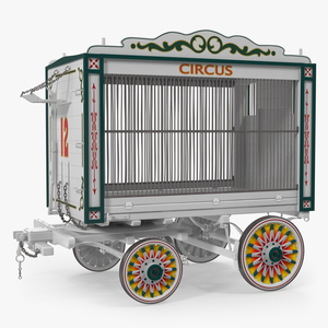 Traveling Circus Wagon 3D