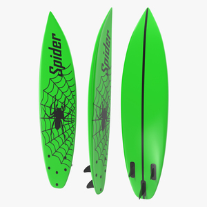 Surfboard Shortboard 4 3D