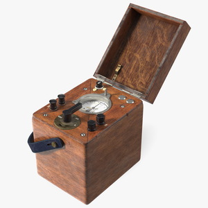 Vintage Portable Watt Hour Test Meter 3D