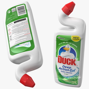 Toilet Duck Cleaner and Freshener Pine Fresh 3D model