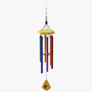 3D Rainbow Wind Chime model