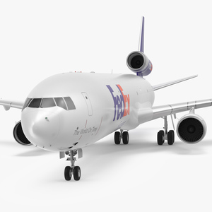 3D model McDonnell Douglas MD11 Tri Jet Airliner FedEx