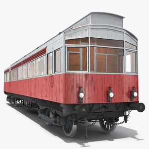 3D 1903 North Eastern Railway Electric Autocar model